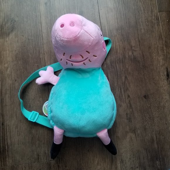 Peppa Pig Plush Backpack - Daddy Pig - Picture 4 of 6